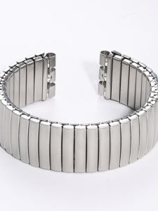 Stainless Steel Elastic Spring Watch Band for Swatch Middle-aged And Elderly Adjustable Wristband Medium Thickness Convex Interface