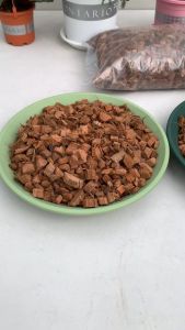 Xơ dừa cục VIETPOT đã ngâm xả bớt chất chát Size 1x2cm gói 500gr trộn giá thể đất trồng kiểng lá