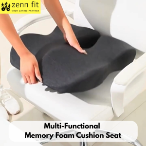 Memory Foam Seat Cushion Relieve Pressure Breathable Removable Cover Office Chair/ Car Seat/Wheelchair/Pregnant