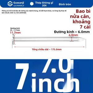 GUWANJI | Móng Tắc Inox Dài Hình Xoắn ốc