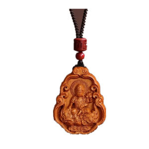 True Peach Wood Zodiac Guardian God Pendant Necklace Safe Journey Buddhist Amulet Modern Online Exclusive Fashion Jewelry
