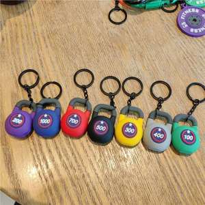 New Mini Soft Kettlebell Keychain Bag Charm for Men Women Athletes Fitness Enthusiasts Bag Pendant Boyfriend Father Jewelry Gift
