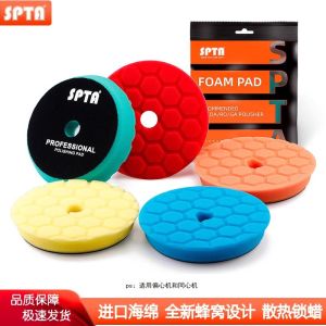SPTA Car Honeycomb Sponge Roundel Polishing Wheel Mirror Recovery Disk Self-Adhesive Honeycomb Sponge Polishing Waxing Plate
