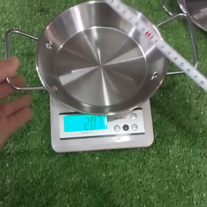 Chảo rán inox phong cách Hàn Quốc có quai xách chống nóng tiện lợi-phiên bản 2026
