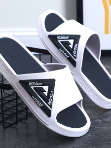 Mens Slippers Summer High-End Sensation Outdoor Indoor Home Anti-Slip Silent Thick Bottom Home Use Youth Trend Flat Heel