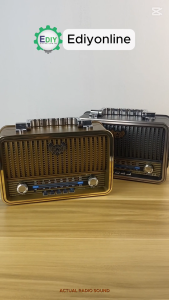 【NEW】 Retro Vintage Multimedia Nostalgic Rechargeable FM Radio USB Bluetooth Wireless TF AUX MP3 Music Speaker Player 收音機 meier