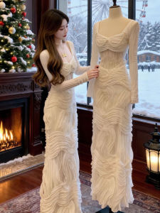 CHANGTONG | Đầm Bodycon Dài Phù Hợp Elegantly