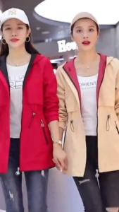 TTQQ Double-Sided Trench Coat Women Clothes Hooded Large Size Long Windbreaker Jacket Female Spring Autumn Outerwear Tops