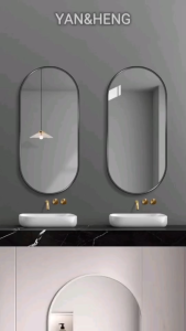 กระจกเงาติดผนัง ทรงวงรี ติดห้องน้ำ-ติดห้องนอน ต่างๆ ตอบโจทย์ได้ทุกสไตล์ มี 2 ขนาดให้เลือก พร้อมส่ง