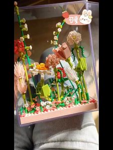 Mainan Bricks Bunga / Flower Bouquet Nano Block / Flower Balok Bangunan / Immortal Untuk Bunga Block Mainan Balok Susun