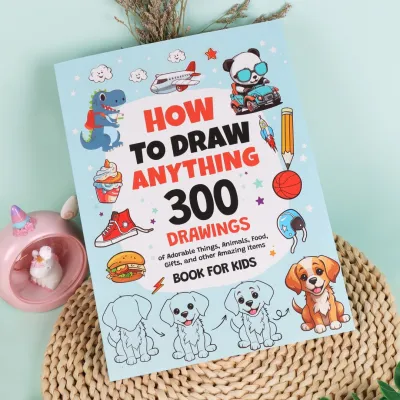How To Draw Everything: 300 Drawings of Cute Stuff Animals Food Gifts and other Amazing Things | Book For Adults