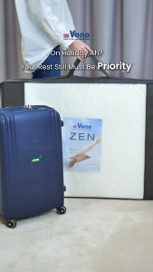 Vono Zen Foldable Mattress (Tilam Vono) - Anti-Dust Mite | Lightweight and Portable | Foam Mattress | 7cm