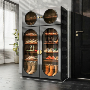 SHOUNADAREN | Free-standing Multilevel Shoe Storage Cabinet Plastic