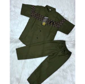 baju koko setelan anak usia 3-13 tahun bahan katun