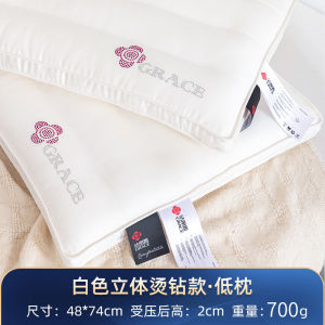 ผ้าฝ้ายแท้หมอนต่ำแกนนอนเครื่องนอนสำหรับนักเรียนในหอพักใช้ในบ้านคอสนับสนุนพิเศษยูทิลิตี้การนอนหลับคู่ชุด