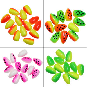 4 Colors Fishing Foam Float Buoys Bullet Oval Floats for Pompano Walleye Bottom Rigs Surf Fishing Saltwater Fishing Accessory