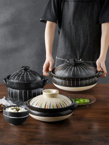 Mino Yaki | Traditional Donabe Pot Black Glazed