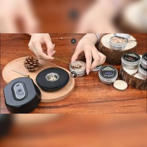 Cocktail Smoker Kit Alat Pembuat Asap Elektrik Whiskey Smoker Infuser with 6 Flavors Wood Chips