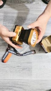 Đèn Pin Đội Đầu Siêu Sáng Sạc Pin 2in1 Kiêm Sạc Dự Phòng Có Cảm Biến Chống Nước Cổng Sạc UBS/TYPE-C Bảo Hành 12 Tháng