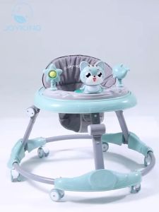 baby walker with Handle& Foot Pad Foldable with Music Adjustable As dinner table Baby Gear Baby Walkers
