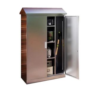 Lockable Outdoor Storage Cabinet 304 Stainless Steel With Add-On Feet