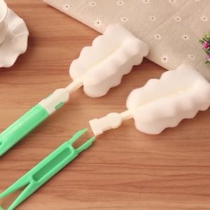 Sikat Botol Susu Bayi Free Sikat Dot Pembersih Botol SPON Susu Baby Bottle Nipple Brush 2IN1