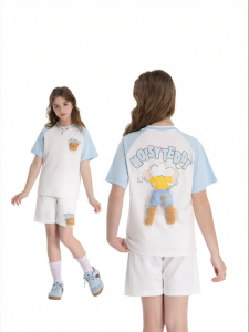 Cute Teddy Cloud Funny Versatile Kids T-shirt