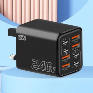 2026 NEW GaN 240W Multi Port USB C Wall Charger 8 in 1 Fast Charge Adapter PD 3.0 for Pro Laptop Phone Tablet EU US UK Plug