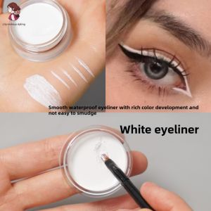 Waterproof White Eyeliner Cream Music Flower M7044 Dried Matte Cartoon Makeup Eyeshadow Trimming Eyebrow Cosmetic Tools