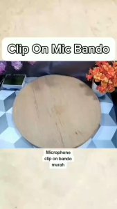 Mic Bando Clip On 3.5Mm Microphone Headset Kabel Jack Zoom Meet Video Call Conference handphone HP