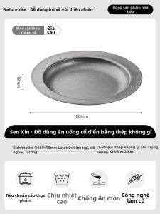 NatureHike | Bộ Đồ Dùng Ăn Cắm Trại Thép Không Gỉ Phong Cách Vintage