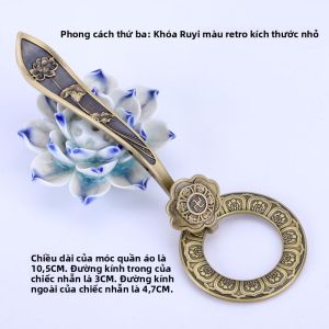 Khóa Đồng Vàng Mới Khóa Áo Cà Vạt Khóa Áo Phật Giáo Khóa Áo Linh Đình Khóa Áo Ba Mảnh Phụ Kiện Thời Trang