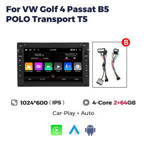 7 Android Auto 2Din Radio Wireless Carplay Car Stereo for VW Passat B5 MK4 MK5 Golf 4 Polo Bora Jetta T5 Player WIFI RDS FM BT