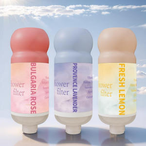 Aromatherapy Filter Shower Head Skin Beautifying Pressure Boosting Bathing Spray Head Filter Core VC Water Purification Space Ring