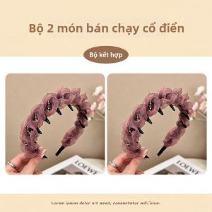 Dải Đeo Đầu Mềm Tulle Tổ Chức Tóc Mai