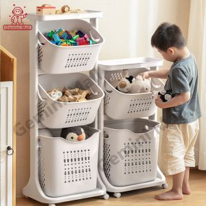 ตะกร้าอเนกประสงค์ 2/3/4 ชั้น แบบมีราวแขวนเสื้อ ตะกร้าผ้า ตะกร้ามีล้อ ราวแขวนเสื้อ ราวตากผ้า ตะกร้าใส่ของ วัสดุแข็งแรงทนทาน พร้อมตะกร้าปรับองศา