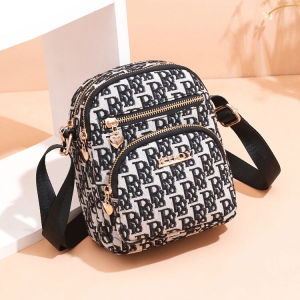 Mini Lightweight Oxford Cloth Canvas Crossbody Bag Womens Shoulder Bag for Strolls Mobile Phone Bag Fashionable And Practical