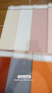 [5 LEMBAR] Flower Wrapping Paper Varian List Gold Frame Transparan Kertas Buket Bunga Cellophane Florist Kertas Kado