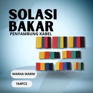 164Pcs Solasi Bakar Penyambung Kabel Selongsong Bakar