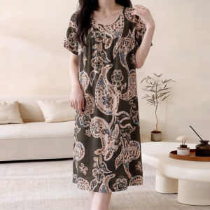 KASIHAN | Womens Summer Thin Cotton-like Nightgown Large Size