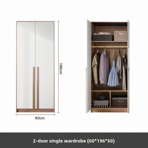 Package Installation Modern Minimalist Wardrobe Corner Desk Bookshelf Integrated Scandinavian For Home Bedroom Small Apartment Wardrobe Computer