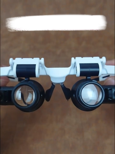 Illuminated Headband Magnifier Microscope 8X 15X 23X - 2 LED Head-Mounted Repair Lamp