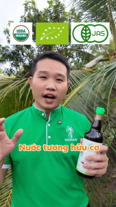 Nước Tương Mật Hoa Dừa Hữu Cơ SOKFARM 500ml lên men tự nhiên không đậu nành thuần chay (dòng chuyên chấm)