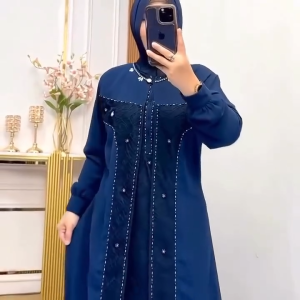 COD Senada Dress Ceruty Babydoll Brokat Gamis Dewasa Terbaru Viral Dress Wanita Kondangan Kekinian