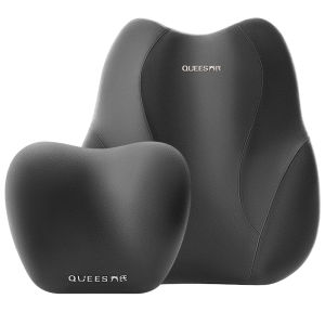 QUEES | Car Seat Neck and Lumbar Support Pillow