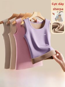 Áo len nữ MiiOW lót lông cừu dày ấm phong cách đơn giản