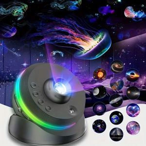 13-in-1 Ultra HD Meteor for galaxy Projector Lamp 4K HD Solar System Starry Sky Light1/2H Timer 4-Key Control RGB Color Chan