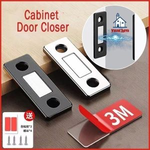 [Wholesale] 2pcs/set Ultra Thin Super Strong Magnetic Door CloserMagnetic Door CatcheCabinet Magnetic CatchCabinet Door Magnets Stick on Drawer Magnets Cabinet Latch Magnetic Closures for Cabinets Kitchen