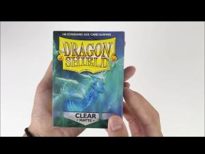 Dragon Shield Matte Clear 100 Deck Protective Sleeves in Box Standard Size for MGT (66x91mm)