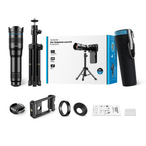 apexel | APEXEL New 36X Telephoto Zoom Lens with Metal Tripod Universal Clip Telescope for iPhone Samsung Shooting Birds Watching Concert